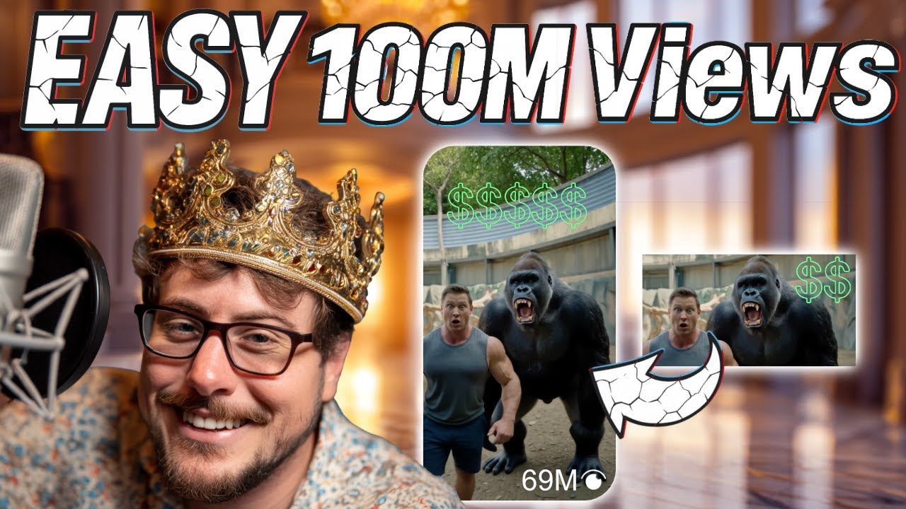 Create Viral Monetizable Short Form AI Videos For Under $2 #veo3  (TikTok, Youtube Shorts, Reels)