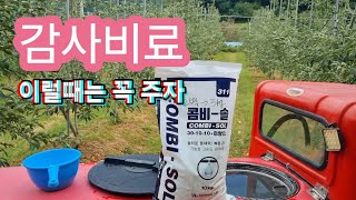 사과 수확후 감사비료 이럴때는 꼭 주자