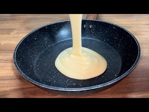 ضع الحليب المكثف في المقلاة واحصل على حلو خطير ب ٥ دقائق  سر يخفيه عنك الكثير