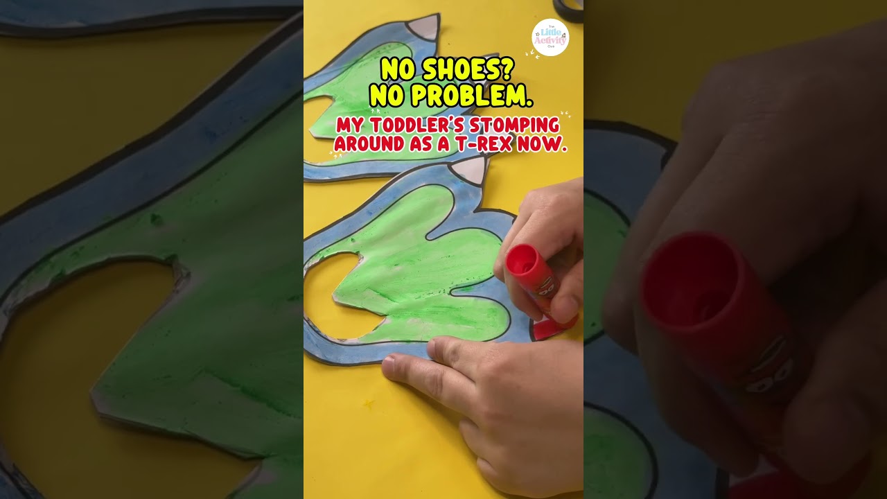 Dinosaur Feet Printable Craft for Toddlers 🦖 | Fun DIY Dinosaur Activity for Kids