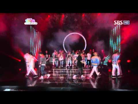 4Minute & B2ST - who's next  @ SBS Inkigayo 인기가요 100523