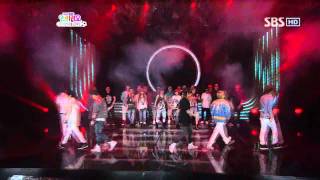 4Minute &amp; B2ST - who&#39;s next  @ SBS Inkigayo 인기가요 100523