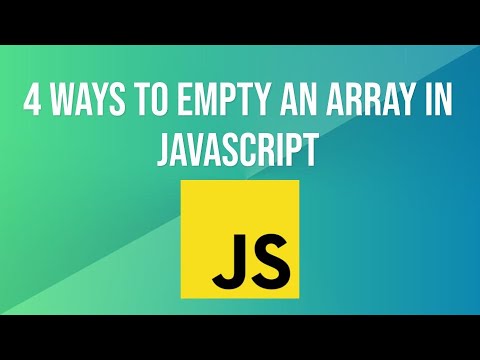 How To Empty An Array Javascript