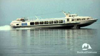 preview picture of video 'Voskhod boat, 2nd type of hydrofoil on Lake Baikal'