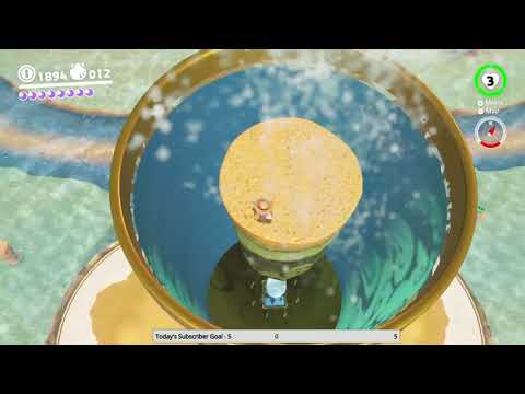 Super Mario Odyssey - Cascade Kingdom Moon #18: Secret Path to Fossil Falls 🌙