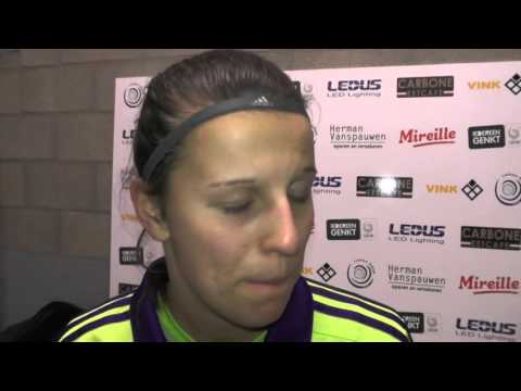 Laura De Neve (RSCA) na ladies Genk - RSC Anderlecht op 21.11.2015