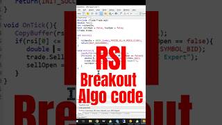 RSI Breakout Trading Bot (MQL5 Coding Tutorial) #algotrading #tradingbot