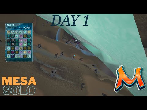 HOW I CLAIMED THE MOST BROKEN CAVE ON DAY 1 - MESA SOLO - ARK SURVIVAL EVOLVED