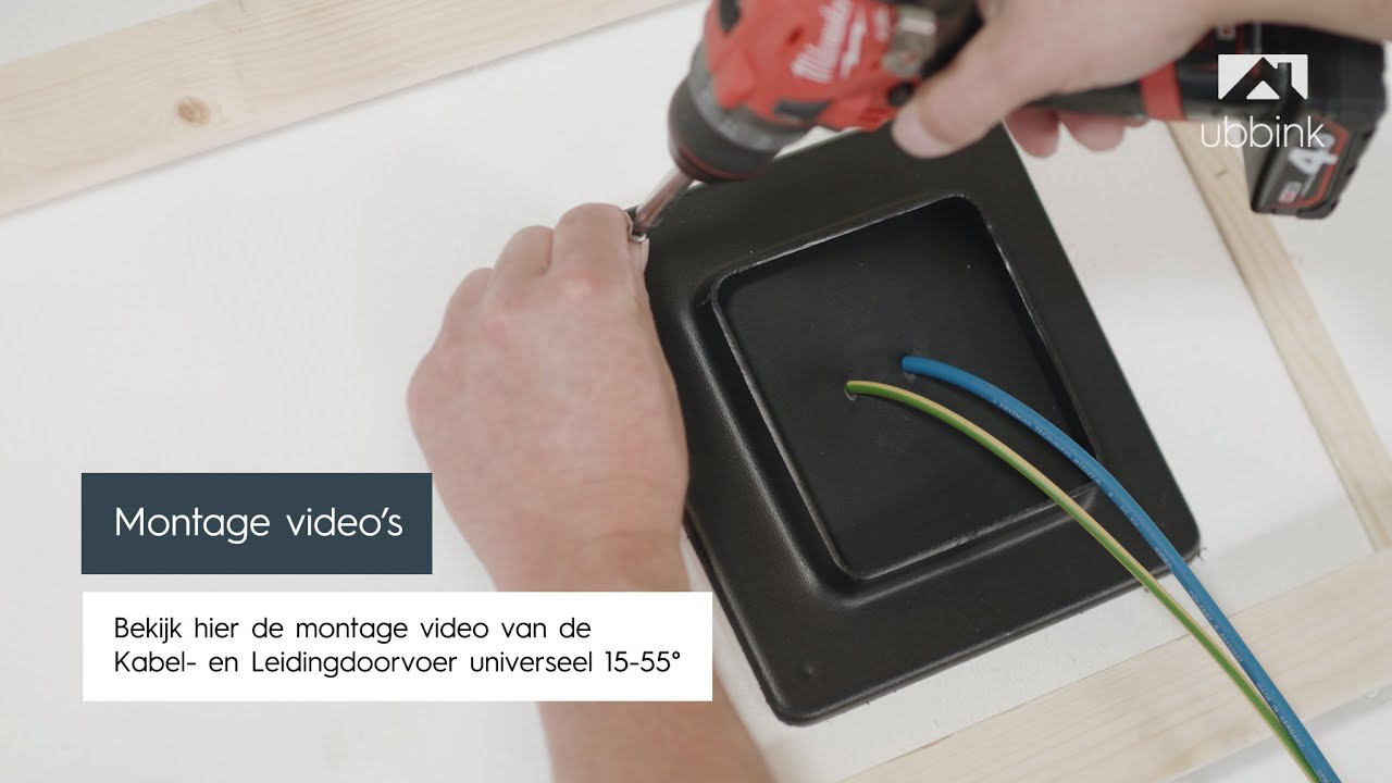 Kabel- en Leidingdoorvoer universeel 15°-55° - indak