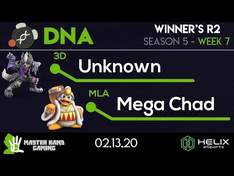 DNA S5:W7 - 3D | Unknown (Wolf) Vs. MLA | Mega Chad (Dedede, Wii Fit) - Winners R2