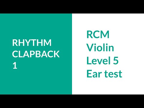 RCM Grade 5 Ear Test Rhythm Clapback 1