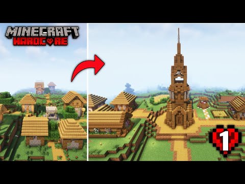 We Transformed The Village In Minecraft Hardcore (#1) | LordN Gaming