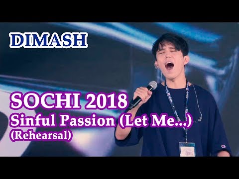 ДИМАШ / DIMASH - Sinful Passion (Let Me...) Rehearsal, Russia, Sochi, New Wave 2018