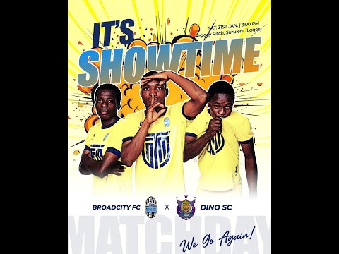 BROAD CITY vs DINO SPORT ; TCC LEAGUE MATCHDAY 15 ; 31ST JAN. 2026 : KICK OFF 3PM