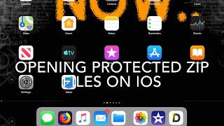 How to open password protected zip files on iOS