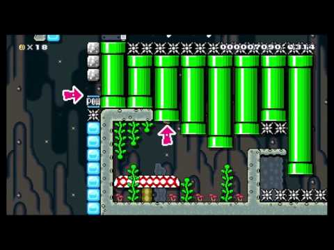 [Super Mario Maker] Underground Runaround  by GlitchCat7