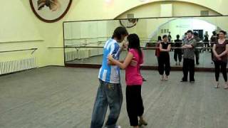 Sebastian Posadas y Eugenia Eberhardt. Lesson-1( "Nevskaya Milonga - 2009" St.Petersburg)