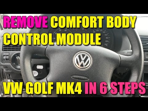 How to remove / change the comfort body control module  (CCM) on VW Golf mk4, Bora, Jetta in 6 steps