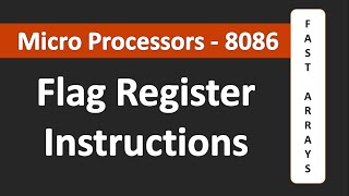 Flag Register Instructions in 8086 with examples and program