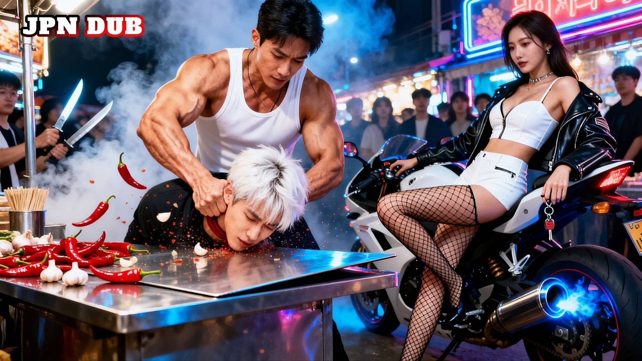 ストリートの悪党が相手を間違えた！屋台の男が3秒で全員瞬殺――彼の正体とは？