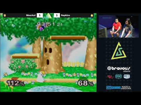 Super Ascension Melee Losers Quarter Finals - Meerkat (Marth, Fox) vs Napkins (Peach)