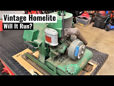 Rare Vintage 1950s Homelite Generator - Will It Run and Make Power Again?