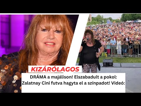 DRÁMA a majálison! Elszabadult a pokol: Zalatnay Cini futva hagyta el a színpadot!