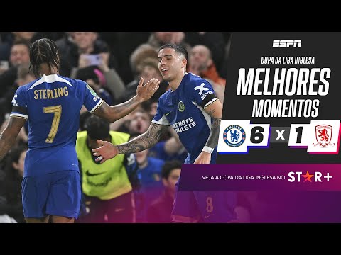 Gols e lances de Chelsea x Middlesbrough