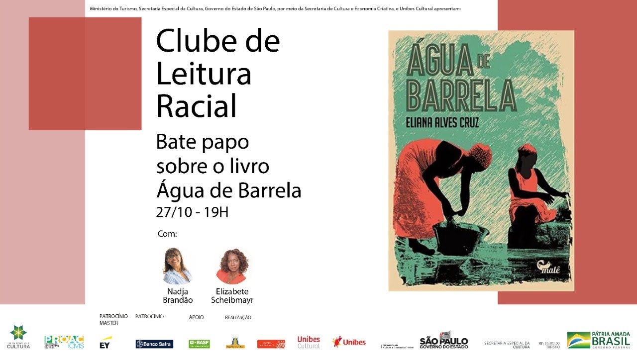 Clube de Leitura Racial livro Agua de Barrela