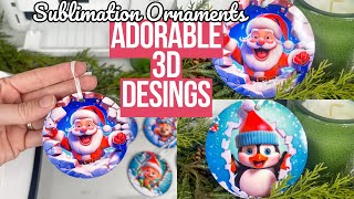3D SUBLIMATION CHRISTMAS ORNAMENTS