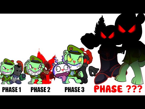 FNF Comparison - All Phases Battle Fliqpy VS Tricky - Friday Night Funkin' Animation
