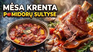 Kiaulienos karkutės pomidorų sultyse Kazane