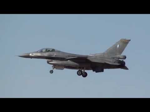 Greece Air Force Lockheed Martin F-16C Fighting Falcon (521) Landing Albacete Air Force