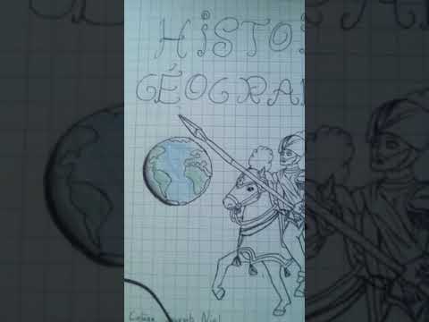je fais la page de garde de mon cahier d'histoire géo #pourtoi