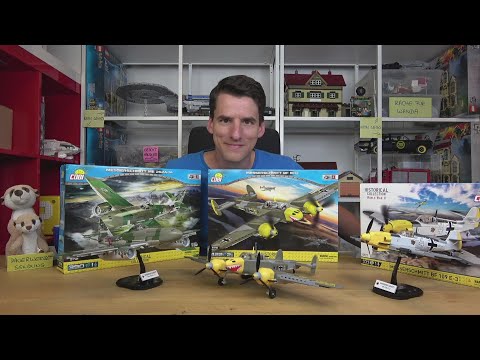 Der erste Düsenjet der Welt und seine Freunde! Messerschmitt-Flieger von Cobi® 5716, 5721 & 5727