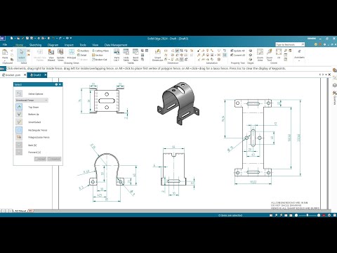 Solid Edge Sheet Metal Tutorial for Beginners | 3D Modeling & Drafting – Exercise 1
