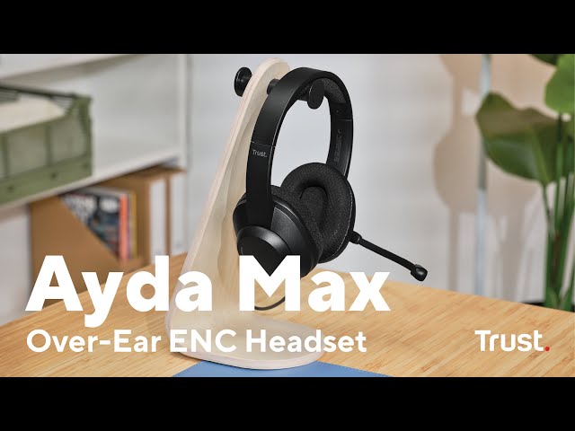 Auricolari Trust Ayda Max con cavo USB-C/USB-A con Cancellazione Rumore Nero video