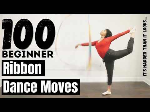 100 Ribbon Dance Moves ...how many can you do? #dancerchallenge