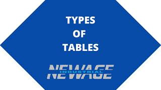 Types of Tables