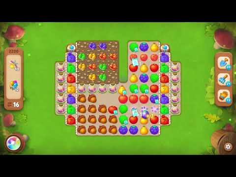 Gardenscapes 2200 Level - 17 moves - NO BooSTERS