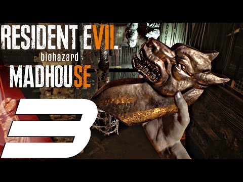 Resident Evil 7 - Madhouse Mode Walkthrough Part 3 - Jack Baker Chainsaw BOSS (PS4 PRO)
