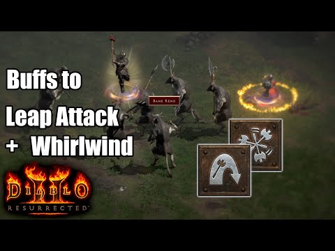 Buffs to Leap Attack and Whirldwind Bug Fixes! Enough to be viable? - Diablo 2 Resurrected