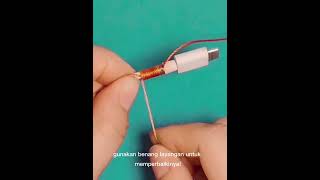 Download lagu Trik Mudah Perbaiki Kabel Charger HP Rusak dengan Benang Layangan mp3