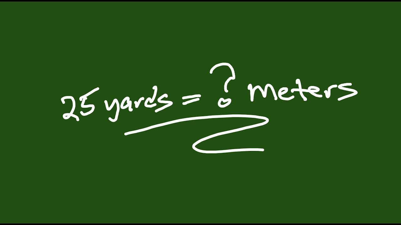 Unit Conversion #1 - How to convert yards to meters