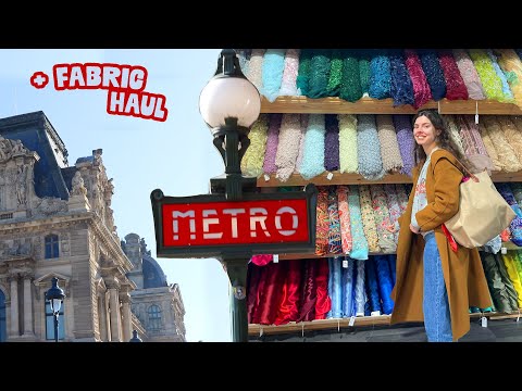 come fabric shopping in paris with me ✨ montmartre fabric district guide