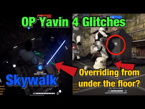 OP tricks on Yavin 4 | Skywalk the objective + override the objective from underneath the floor!