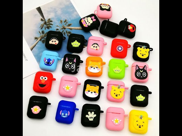 Vídeo relacionado con R-fun Compatible con Funda AirPods 2 generación 2019, 1 Gen 2016 Funda con Kit de Limpieza y Llavero, Funda Protectora de Silicona Suave para Apple AirPods, Azul Medianoche