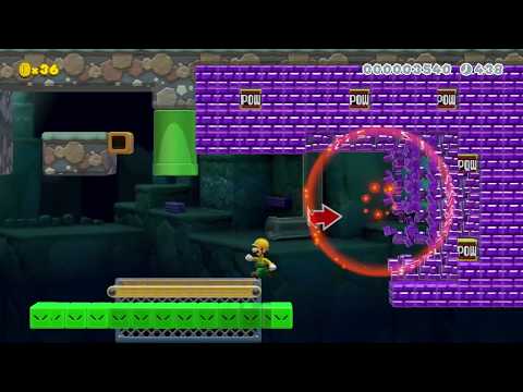 Sledgehammer Spelunker by Nocturnowl - Super Mario Maker 2 - No Commentary 1ca 1cb 022020