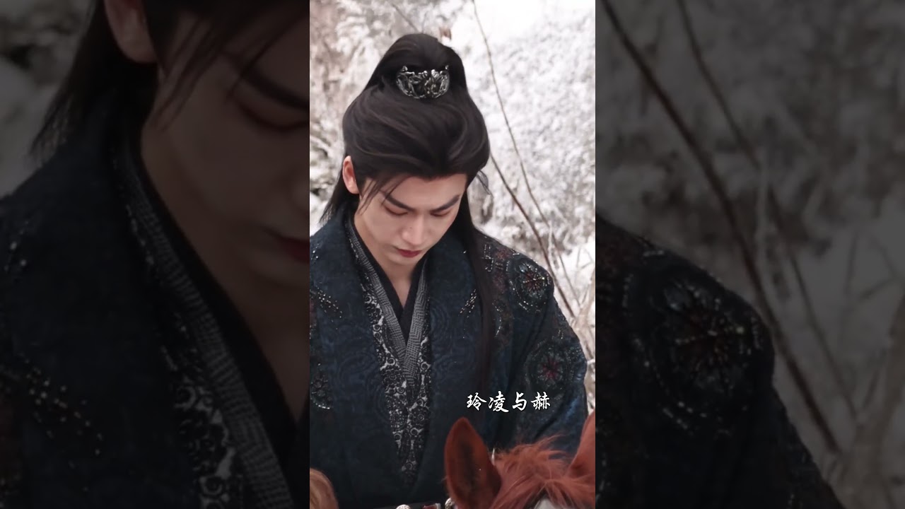 The way he still kept his arm hovering in case she fell again #zhanglinghe #chasingjade #cdrama