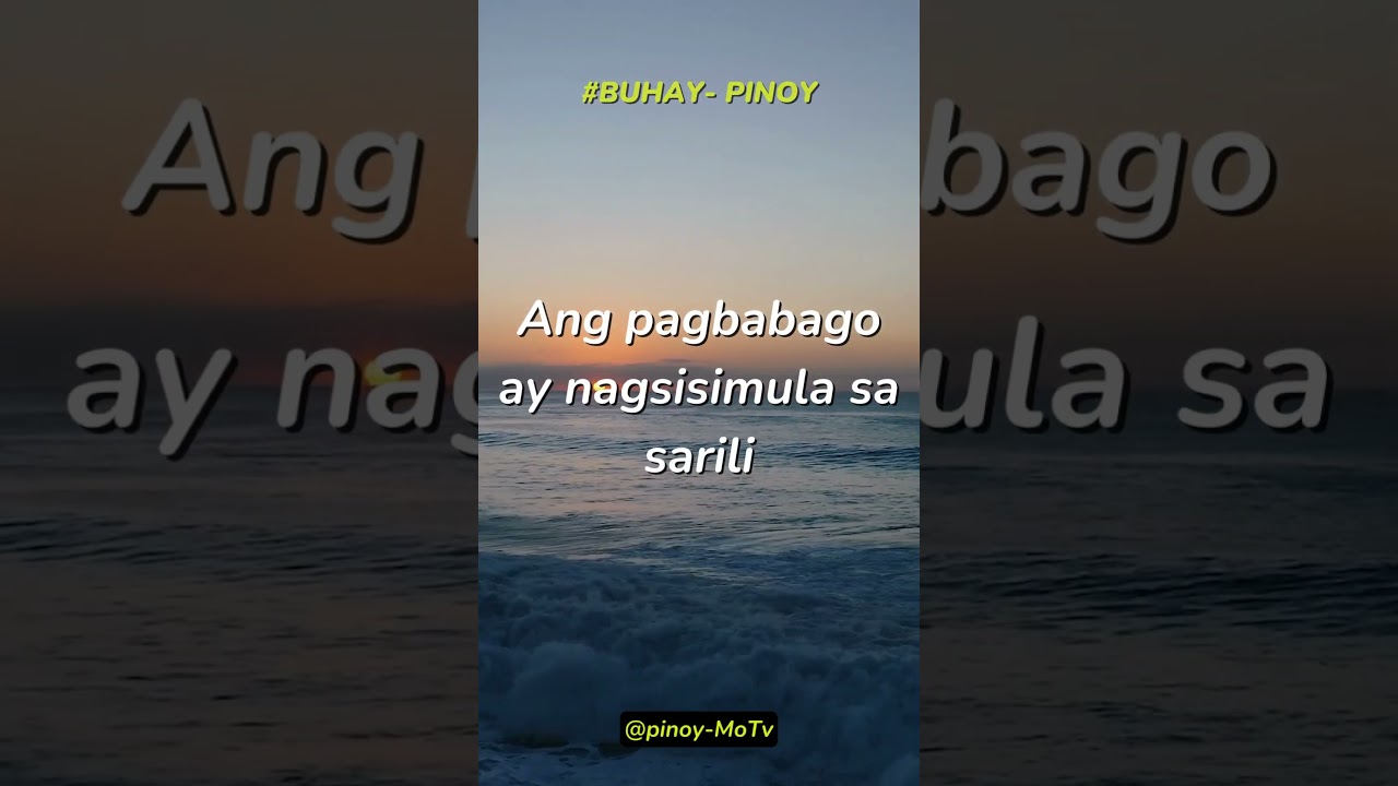 Filipino Motivational Quotes: Inspiring Words for Success and Resilience#Buhay Pinoy#shorts